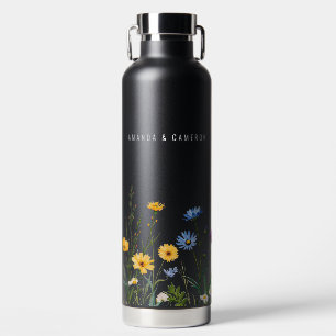 Bouteille D'eau Mariage de prairie sauvage de printemps