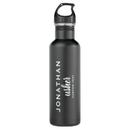 Bouteille D'eau Mariage personnalisé Usher Favoriser Monogramme mo
