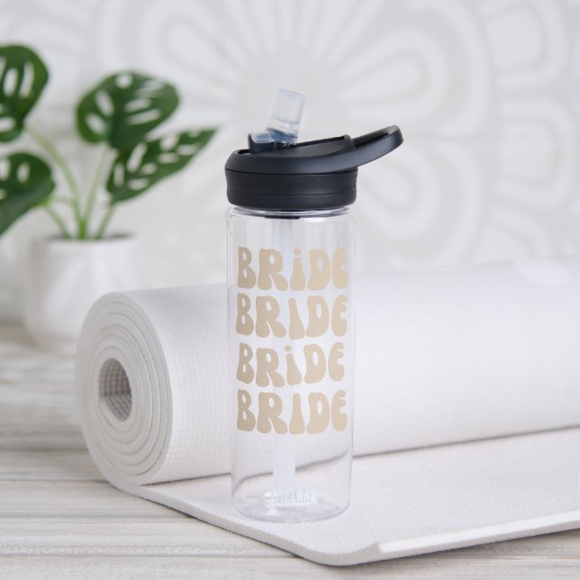 Bouteille D'eau Mariage Retro Moderne de la Mariée de Fête de Bach (Yoga)