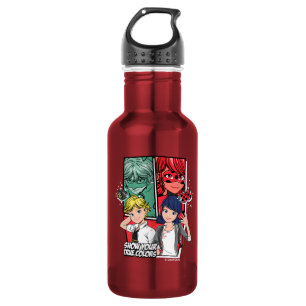 Bouteille D'eau Marinette comique miqueuse & Adrien Véritables Cou