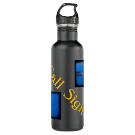 Bouteille D'eau Matte Black avec votre appel