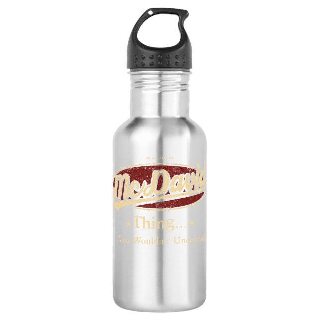 bouteille d'eau McDavid, flacon d'eau McDavid (Devant)