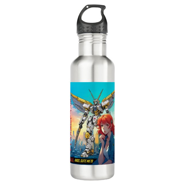 BOUTEILLE D'EAU MECHA WARRIOR - LA SUITE ANGEL DE KAORI MK78 (Devant)