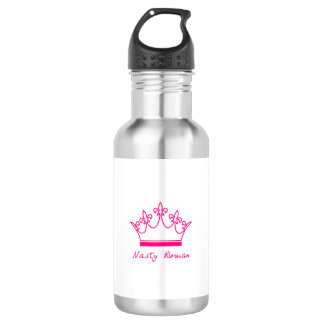 Bouteille d'eau méchante de femme