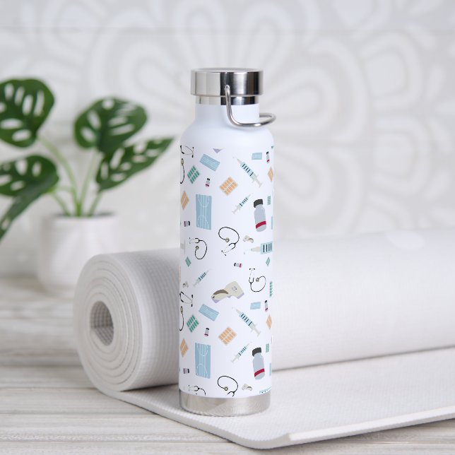Bouteille D'eau Médecin de santé Motif Fournitures Médicales (Yoga)