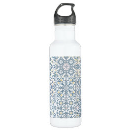 Bouteille D'eau Mediterranean Tiles, Moroccan, Majolica, Azulejo