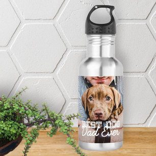 Bouteille D'eau Meilleur Chien Papa Jamais Moderne Personnalisé An