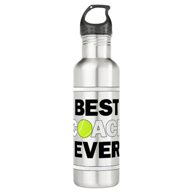 Bouteille D'eau Meilleur Entraîneur De Tennis Ever Entraîneurs De  (Devant)