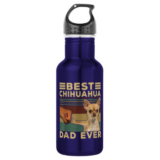 Bouteille D'eau Meilleur papa Chihuahua jamais