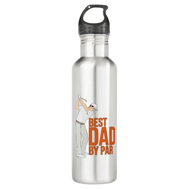 Bouteille D'eau Meilleur papa par rapport (Devant)