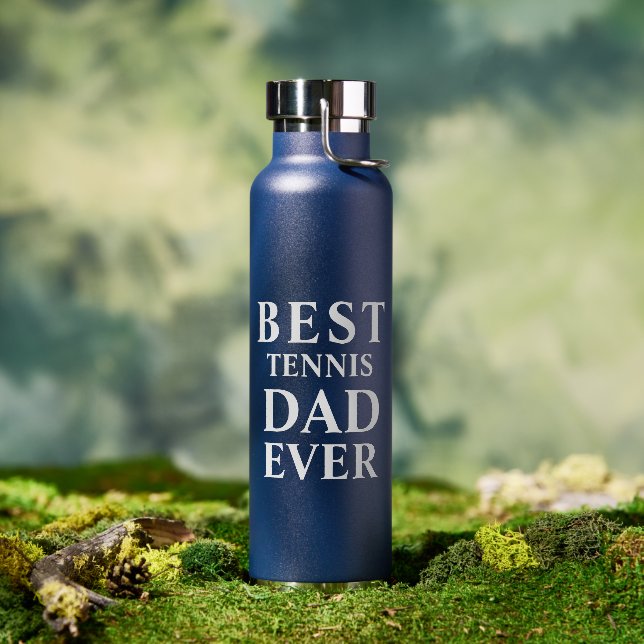 Bouteille D'eau Meilleur Père De Tennis (Extérieur)
