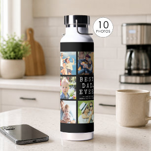 Bouteille D'eau MEILLEUR PÈRE JAMAIS 10 Photos Personnalisé
