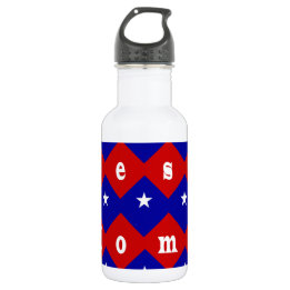 Bouteille D'eau Meilleure maman en forme de diamant patriotique