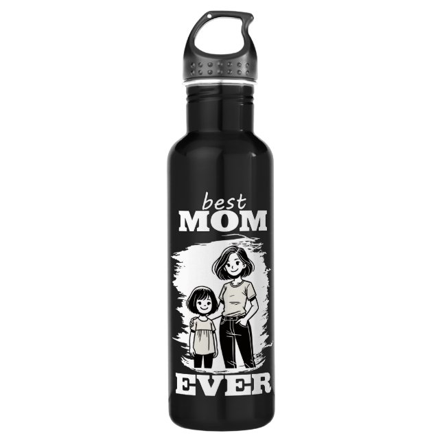 Bouteille D'eau Meilleure maman Ever (Devant)