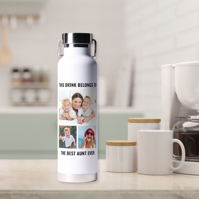 Bouteille D'eau Meilleure Tante Ever 3 Photo (Créateur téléchargé)