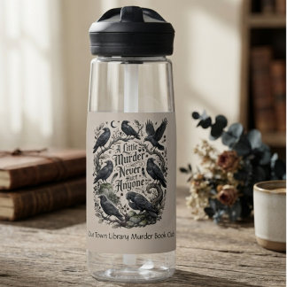 Bouteille D'eau Membre amusant du club de lecture avec graphique d