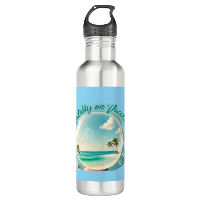 Bouteille D'eau mentally on vacation design (Devant)