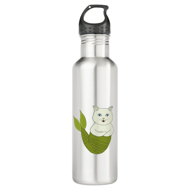 Bouteille D'eau Mercat Purmaid Merman Fish Cat (Devant)