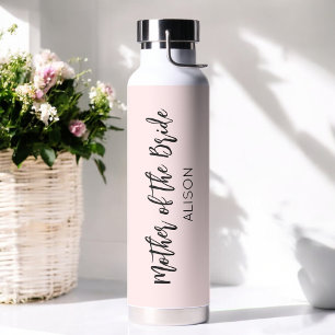 Bouteille D'eau Mère de la mariée Rose mariage 