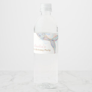 Bouteille d'eau Mermaid étiquettes