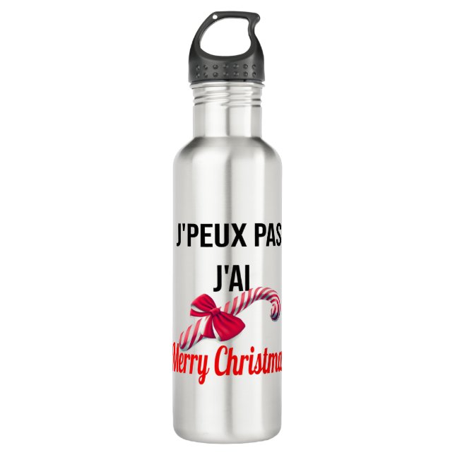 Bouteille D'eau Merry Christmas (Devant)