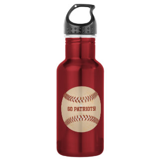 Bouteille D'eau Message personnalisé Baseball désorganisé