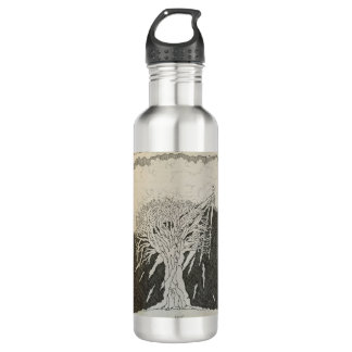 Bouteille d'eau métallique avec art original par T