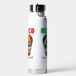 Bouteille D'eau Mexique Flip Flop Vacances Tropical Getaway Design