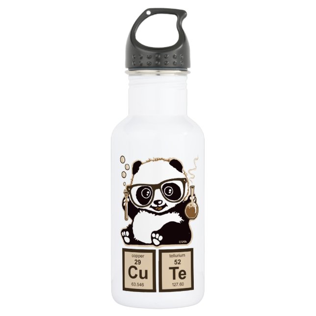 Bouteille D'eau Mignon découvert par panda de chimie (Devant)