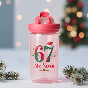 Bouteille D'eau Mignon Meme de Noël Six Sept 67 6 7 Vacances