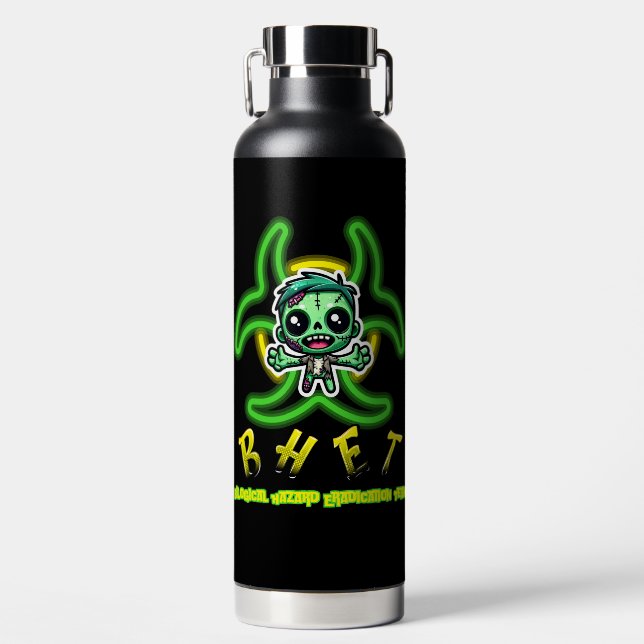 Bouteille D'eau Mignonne, drôle de zombie (Avant)