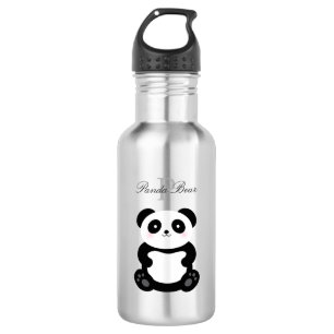 Bouteille D'eau Mignonne fille bébé Panda Ours Monogramme