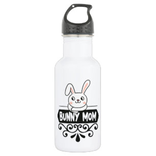 Bouteille D'eau Mignonne mamie animal animal animal lapin amoureux