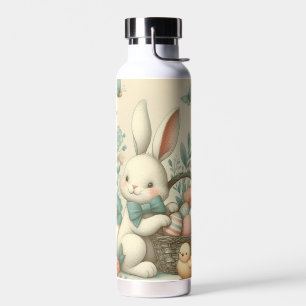 Bouteille D'eau Mignonne, Vintage lapin de Pâques & poussin