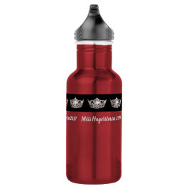 Bouteille d'eau Miss America Argent Crown Pexagon