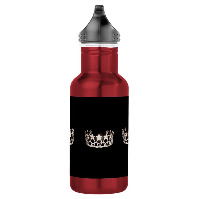 Bouteille d'eau Miss USA Silver Crown Pexagon (Droite)