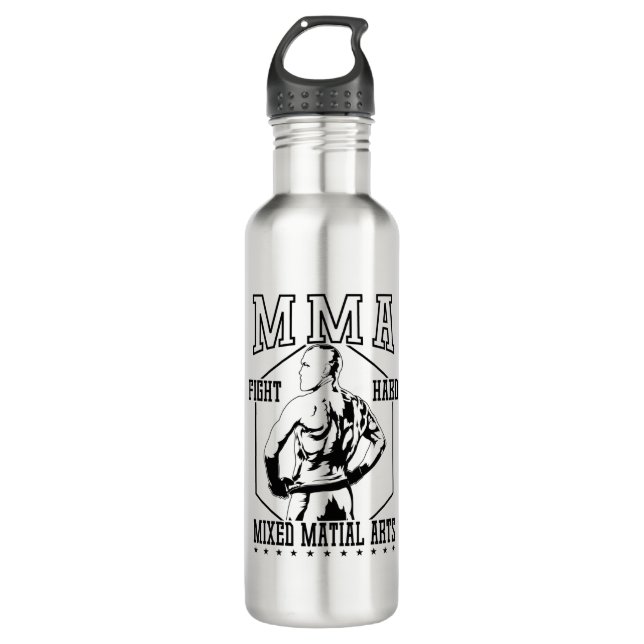 Bouteille D'eau MMA Fight Hard (Devant)
