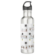 Bouteille D'Eau Mobile Avec Diagrammes De Commutat