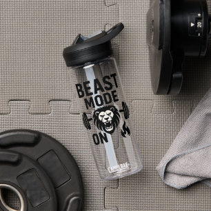 Bouteille D'eau Mode Bête Activé - Motivational Sports Water Bottl