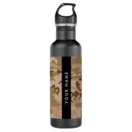 Bouteille D'eau Modèle de camouflage du désert, Votre nom, Personn