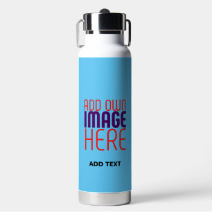 BOUTEILLE D'EAU MODÈLE DE TEXTE D'IMAGE BLEU SKY SWAG MODERNE MODI