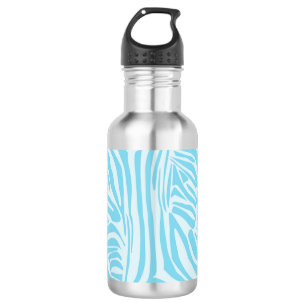 Bouteille D'eau Modèle Zèbre Bleu