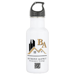 Bouteille D'eau Moderne Ajoutez Votre Propre Logo Professionnel Or