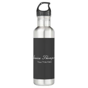 Bouteille D'eau Moderne Élégant Plat Simple Professionnel Gris