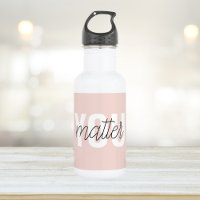 Moderne Pastel Rose Vous Comptez Inspiration Citat