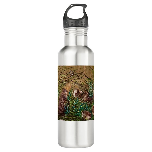 Bouteille D'eau Momma Grouse et bébés Café Mug (Devant)