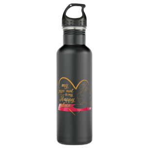 Bouteille D'eau Mon Yoga Mat est mon endroit heureux