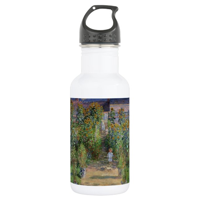 Bouteille D'eau Monet Garden Vetheuil Impressionim Peinture (Devant)