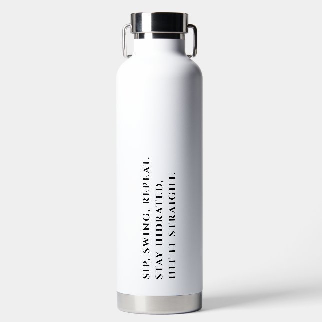 BOUTEILLE D'EAU MONOGRAMME DE LA FÊTE DES PÈRES DE GOLF DE RÉPÉTER (Avant)
