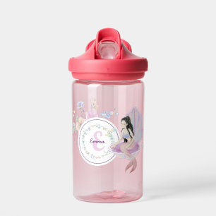 Bouteille D'eau Monogramme de sirènes lunaires